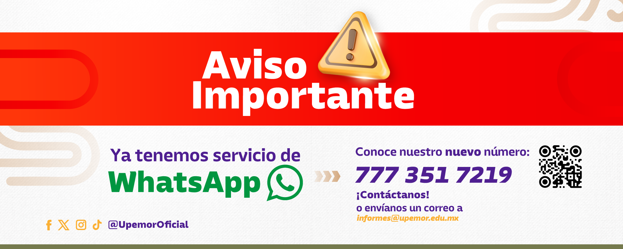 Aviso de WhatsApp
