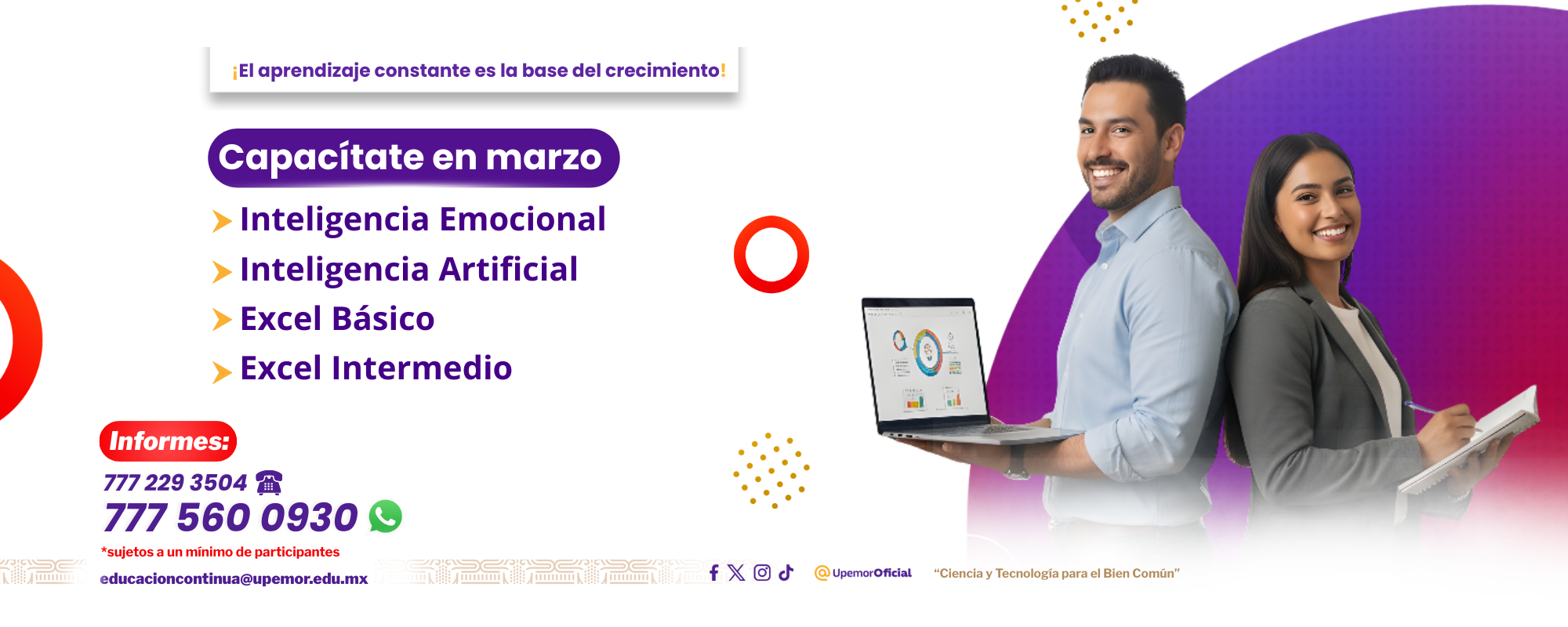 Capacítate en marzo