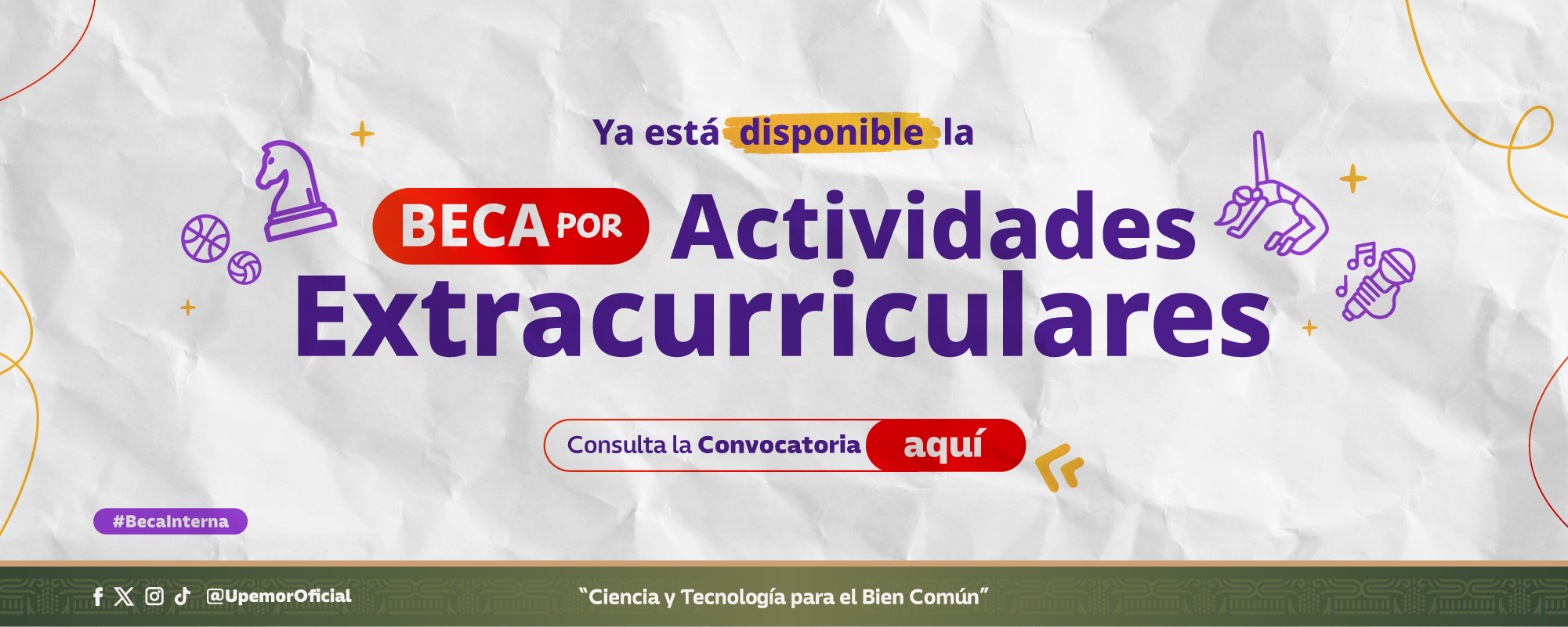 Beca por actividades extracurriculares 2026