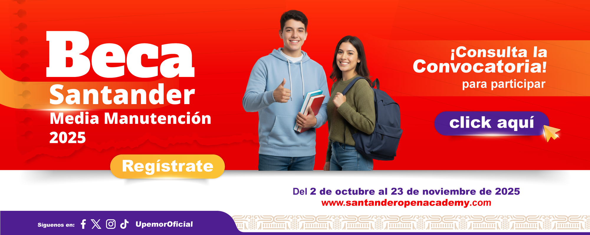 Beca Santander Media Manutención 2025